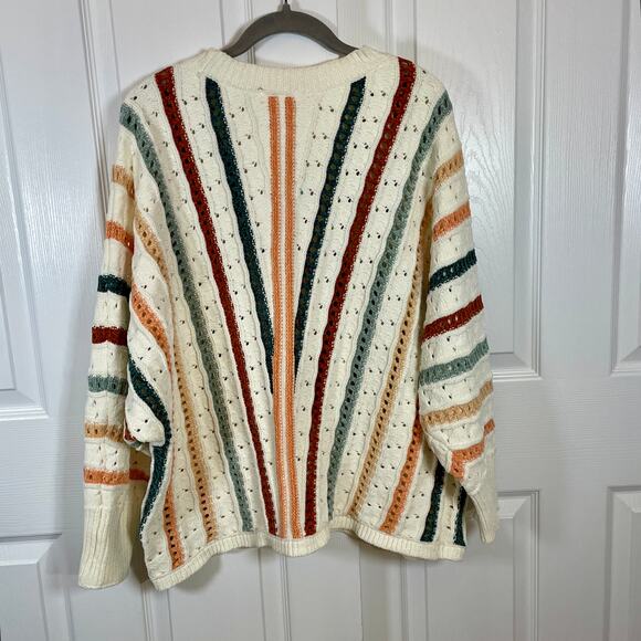 Maurices Chenille Striped Dolman Sweater Size 1X Long Sleeve NWT - Picture 4 of 13